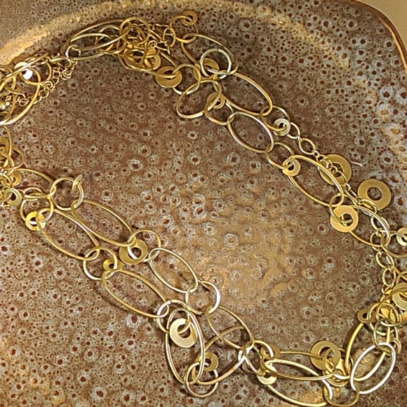 Premier Design 2 strand gold link necklace - Picture 3 of 5